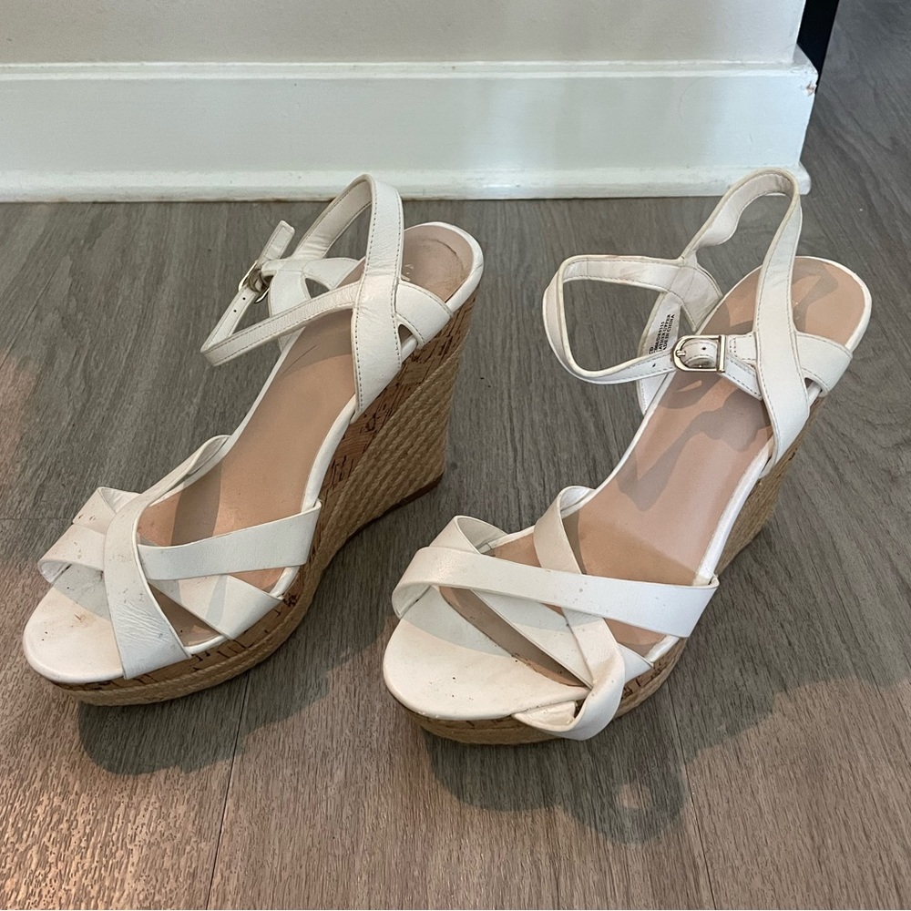White sandals